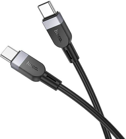 Hoco X109 Energy USB 3.2 Кабел USB-C Мъжки - USB-C 60W Черен 1м GER-HC-X109TC1M-BK