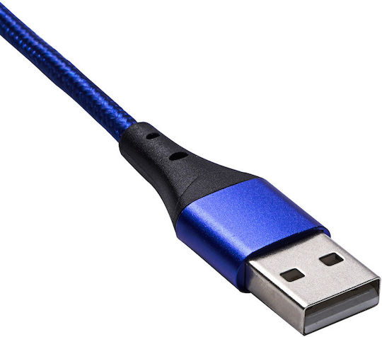 Akyga Magnetisches USB Typ-C Kabel USB 2.0 männlich - USB-A 18W PD Blau 2m