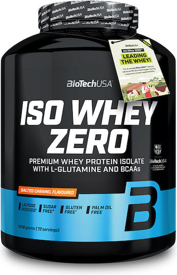 Biotech Usa Iso Whey Zero 1816g Vanilla & Katerelos Fitness Sports Towel 100x50cm Red Black & Biotech Usa Wave Shaker 600ml Black-smoked Custom Bundle