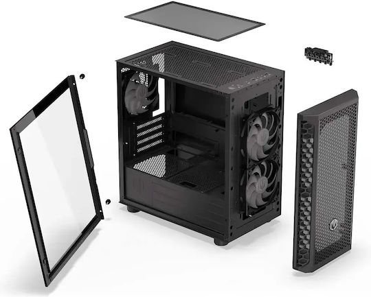 Endorfy Signum M30 ARGB Gaming Mini Tower Computer Case Black