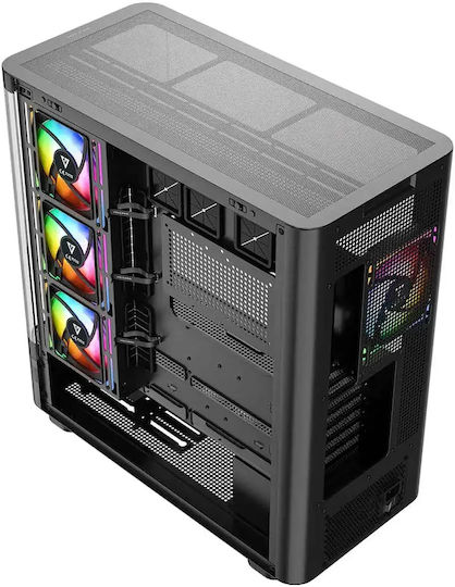 Modecom Volcano AQ200 Gaming Midi Tower Computer Case with Side Window Black