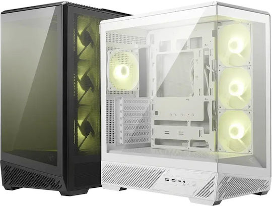 MSI MAG PANO 130R PZ Midi Tower Компютърна Кутия Бяла
