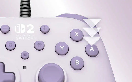 Hori Horipad Turbo Ενσύρματο για Switch 2 Cozy Lavanda