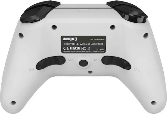 Hyperkin Armor3 NuRival Безжичен Геймпад с Хол Ефект Стикове за Switch Бял