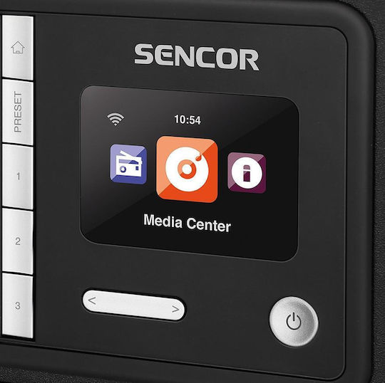 Sencor SIR 5000WDB Επιτραπέζιο Ραδιόφωνο Ρεύματος DAB+ με Bluetooth Μαύρο