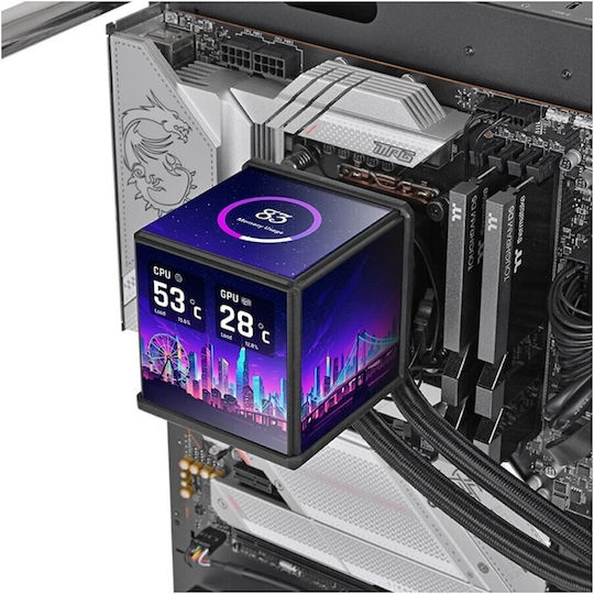 Thermaltake MINECUBE 360 Ultra AIO Υδρόψυξη AIO CPU με 3 Ανεμιστήρες 120mm και ARGB Φωτισμό