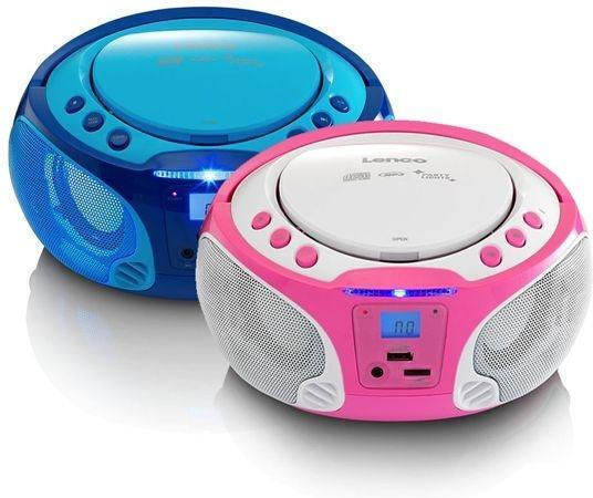 Lenco Ηχείο Karaoke με Ενσύρματo Μικρόφωνο SCD-650 SCD-650P Ροζ