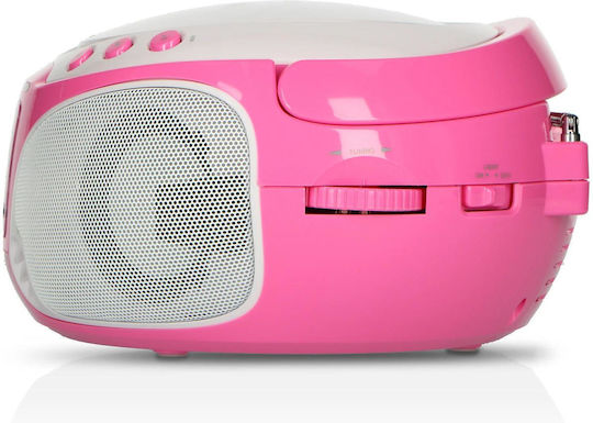 Lenco Ηχείο Karaoke με Ενσύρματo Μικρόφωνο SCD-650 SCD-650P Ροζ