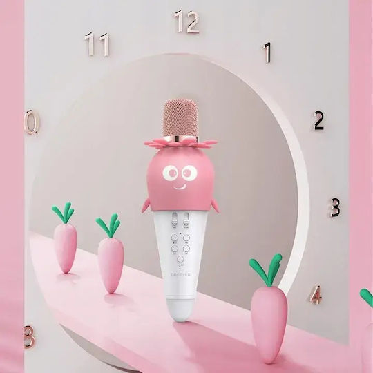 Forever Μικρόφωνο Karaoke Ασύρματο AMS-200 GSM115307 Ροζ