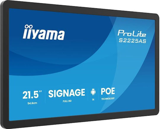 Монитор Iiyama 21.5" Full HD 1920x1080 USB-C Черен