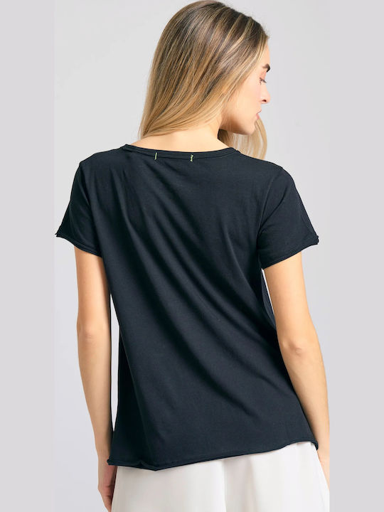 Women's T-shirt Maypo FBL013-111-04 Black