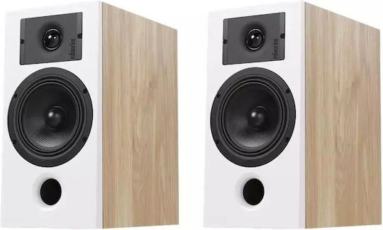 Indiana Line Diva 3 Paar Passive Hi-Fi-Lautsprecher Buch selbst 100W 2 Wege Weiße Eiche