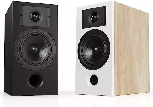 Indiana Line Diva 3 Paar Passive Hi-Fi-Lautsprecher Buch selbst 100W 2 Wege Weiße Eiche