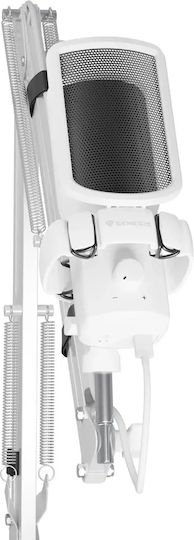 Genesis Radium 251 Mikrofon USB Desktop, stoßmontiert in White Farbe