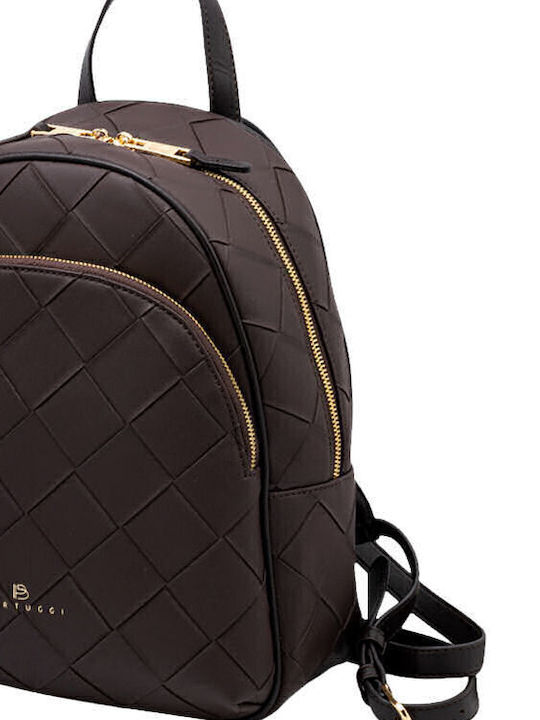 Set Women's Backpack Bag Brown