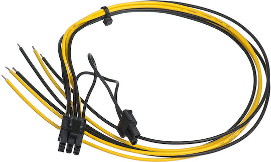 Akyga 6+2 Pin PCIe - Cable 0.45m Πολύχρωμο AK-SC-20