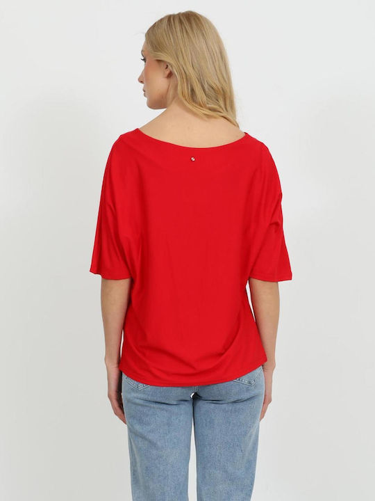 Damen Bluse Rot