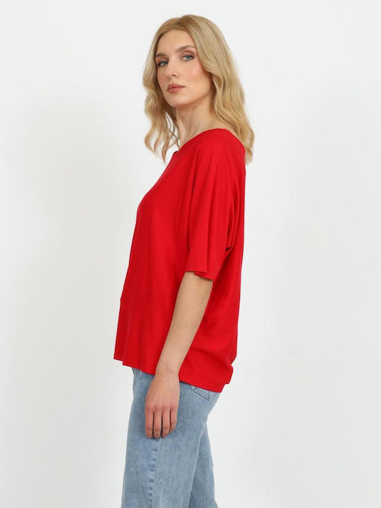 Damen Bluse Rot