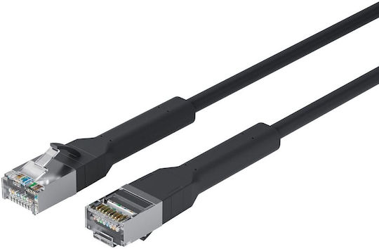 Lanview U/FTP (STP) Cat.6a Ethernet Netzwerkkabel 1m Schwarzes