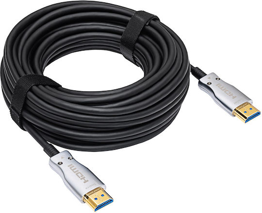 Akyga HDMI 2.1 Ultra High Speed 48Gbps 4K 120Hz HDR VRR Kabel HDMI-Stecker - HDMI-Stecker 10m Schwarz