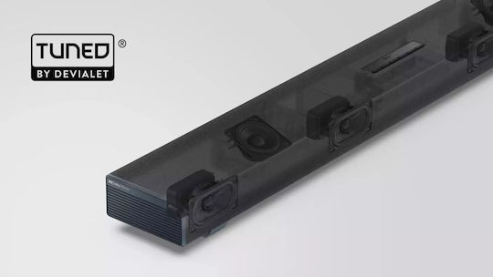 Sharp HT-SBW53121 Soundbar 3.1.2 Bluetooth και HDMI 182W με Ασύρματο Subwoofer Μαύρο