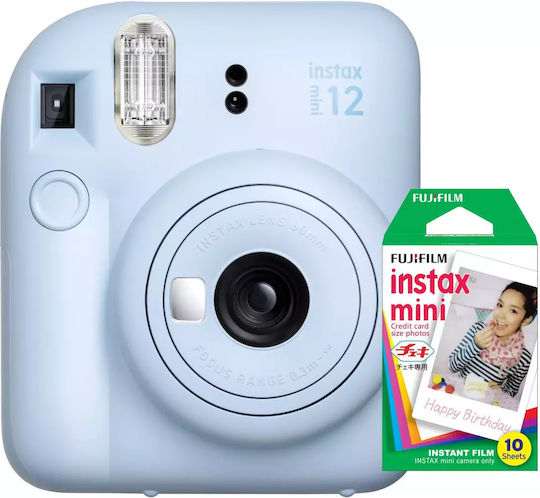 Fujifilm Instax Mini 12 + 10 Films Пастелно синьо