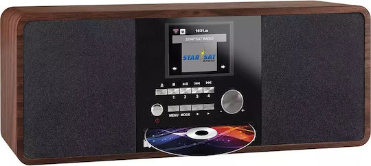 Imperial AV Аудиосистема 2 Dabman i200 22-235-00 20W с CD Player и WiFi Кафяв