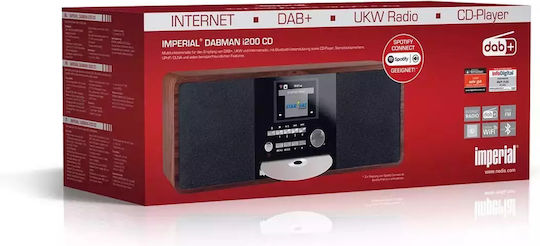 Imperial AV Аудиосистема 2 Dabman i200 22-235-00 20W с CD Player и WiFi Кафяв