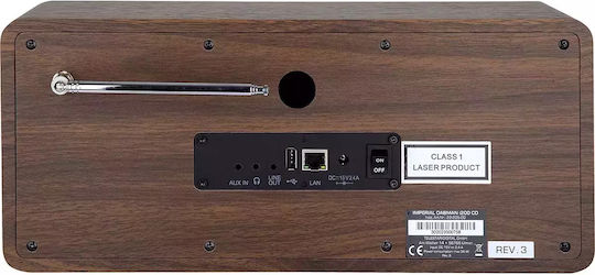 Imperial AV Аудиосистема 2 Dabman i200 22-235-00 20W с CD Player и WiFi Кафяв
