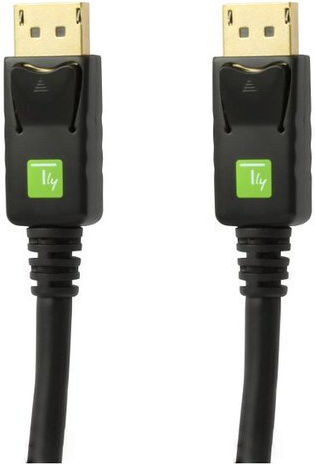 Techly Кабел DisplayPort мъжки - DisplayPort мъжки 0.5м Черен (ICOC-DSP-A-005)