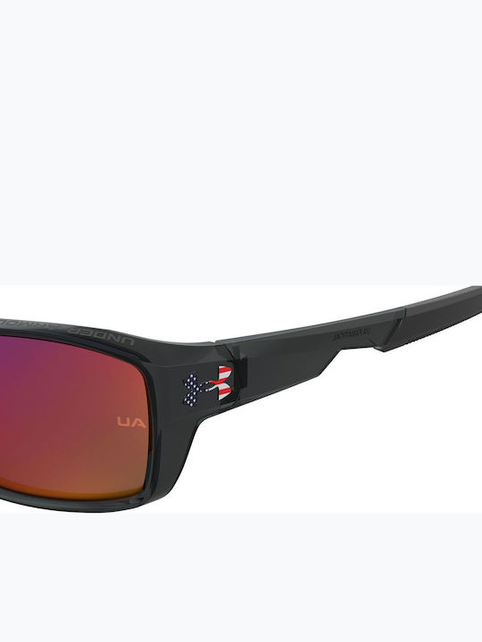 Under Armour Fanatical Unisex Ochelari De Soare Cu Culoare Full Face Neagră Și Lentilă Cu Oglindă Transparentă
