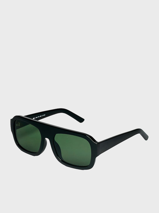 AV Sunglasses Mila Unisex Γυαλιά Ηλίου με Μαύρο Κοκκάλινο Σκελετό και Πράσινο Φακό