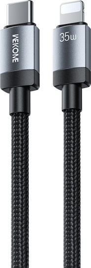 WK USB-C to Lightning Cable 35W Μαύρο 1m 250974