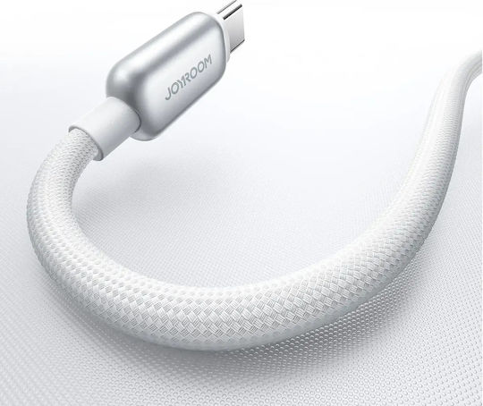 Joyroom S-A55 StarFlight USB 2.0 Cable USB-C male - USB-C 100W Λευκό 1.2m