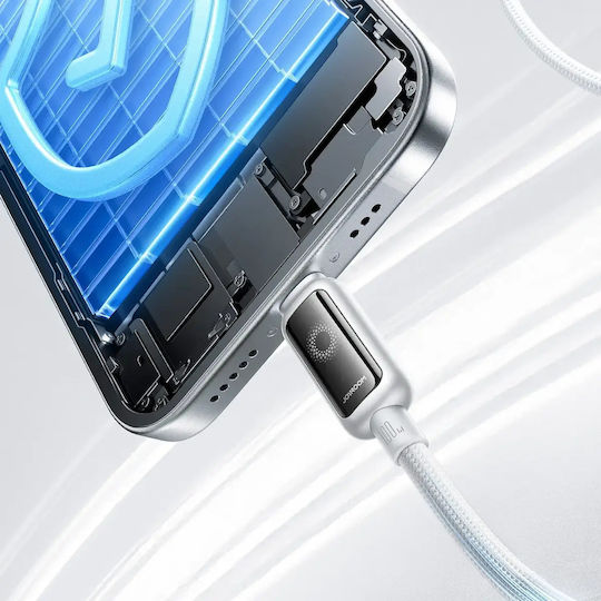 Joyroom S-A55 StarFlight USB 2.0 Cable USB-C male - USB-C 100W Λευκό 1.2m