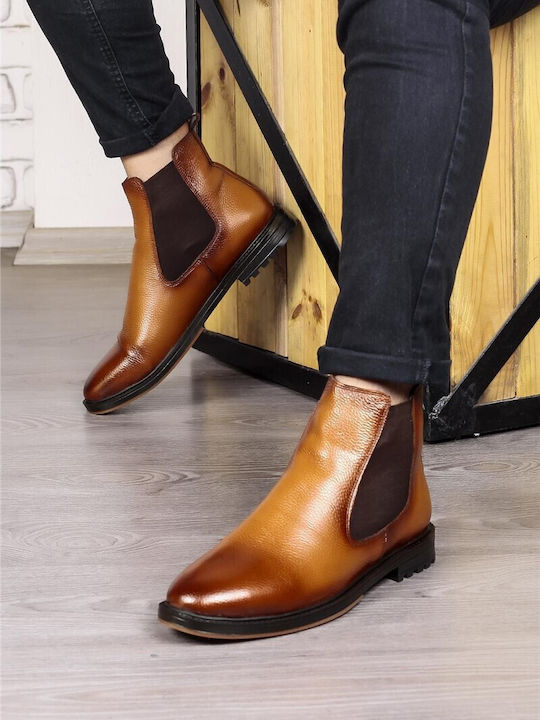 Leather Brown Men's Boots