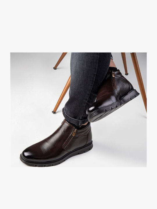 Herrenstiefel Braune Leder Anatomic Herrenstiefel