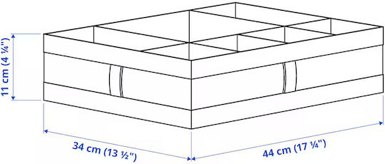 Organizator De Sertare Gri 44x34x11cm