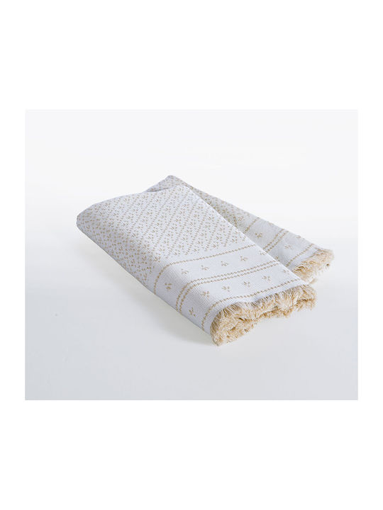 Nef-Nef Homeware Ishmar Three-Seater Sofa Throw 170x300cm Beige