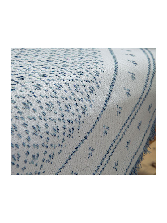 Nef-Nef Homeware Ishmar Three-Seater Sofa Throw 170x300cm Blue