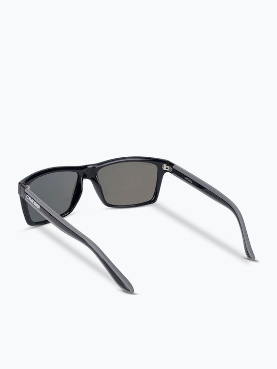 CressiSub Rio Men's Sunglasses with Black Plastic Frame and Blue Polarized Lens XDB100111