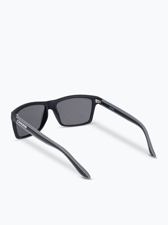 CressiSub Rio Men's Sunglasses with Gray Plastic Frame and Gray Polarized Lens XDB100114