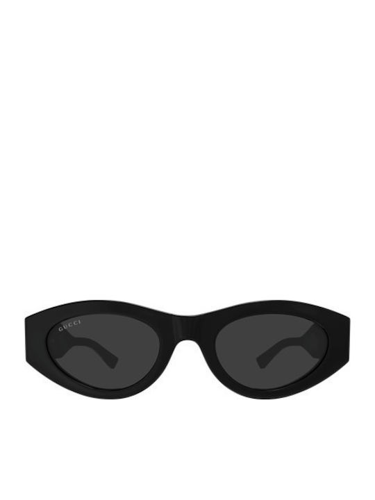 Gucci Gucci Women's Sunglasses with Black Horn-Rimmed Frame and Grey Lenses GG2065S 001