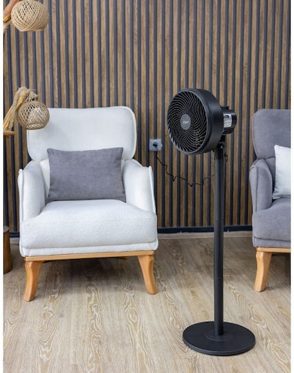Zilan Pedestal Fan 65W 27cm Diameter Black
