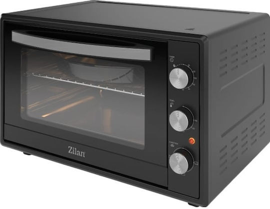 Zilan Electric Countertop Oven 65lt Without Burners Black