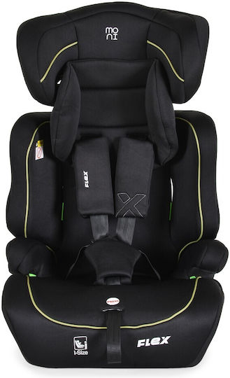 Moni Flex Baby Car Seat i-Size Black / Green Line 9-36 kg