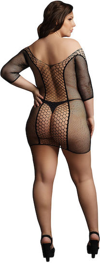 Διχτυωτό Mini Φόρεμα Fishnet Plus Size Xl-4xl Leg Avenue
