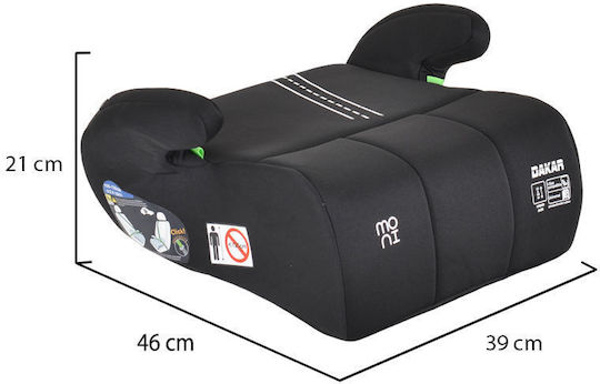 Moni Dakar Baby Car Seat Booster i-Size Dakar Black 22-36 kg