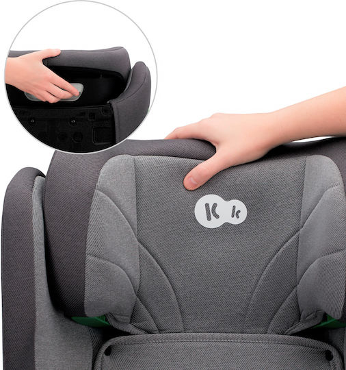 Kinderkraft Junior Fix Baby Car Seat High-back Booster i-Size with Isofix Gray