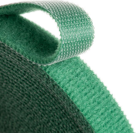 Bandă Adezivă cu Cârlig și Buclă Verde 5mx10mm